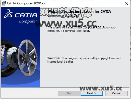 DS CATIA Composer R2017安装界面截图